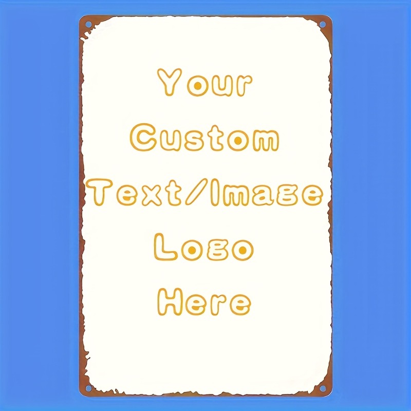 Vintage Collectible Plates - Letrero de Metal Rectangular Personalizado para