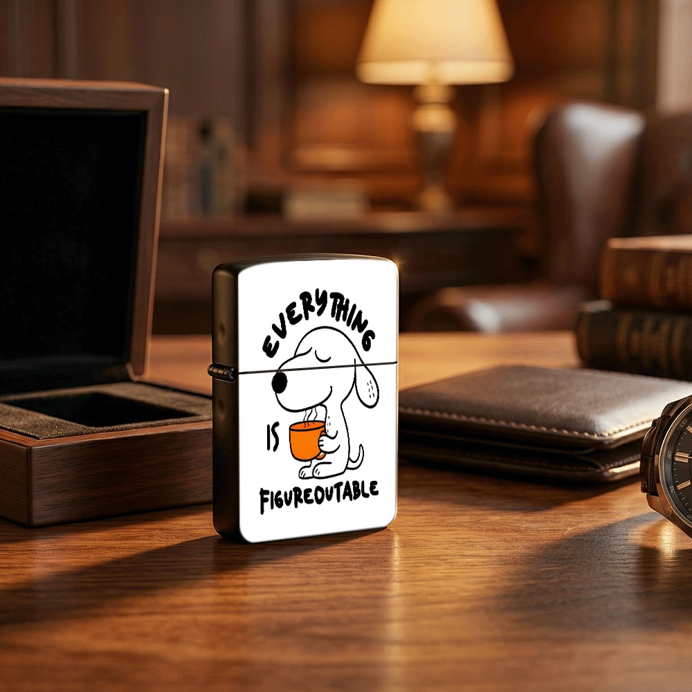Vintage Collectible Lighters - Encendedor con Tapa Abatible, Diseño de