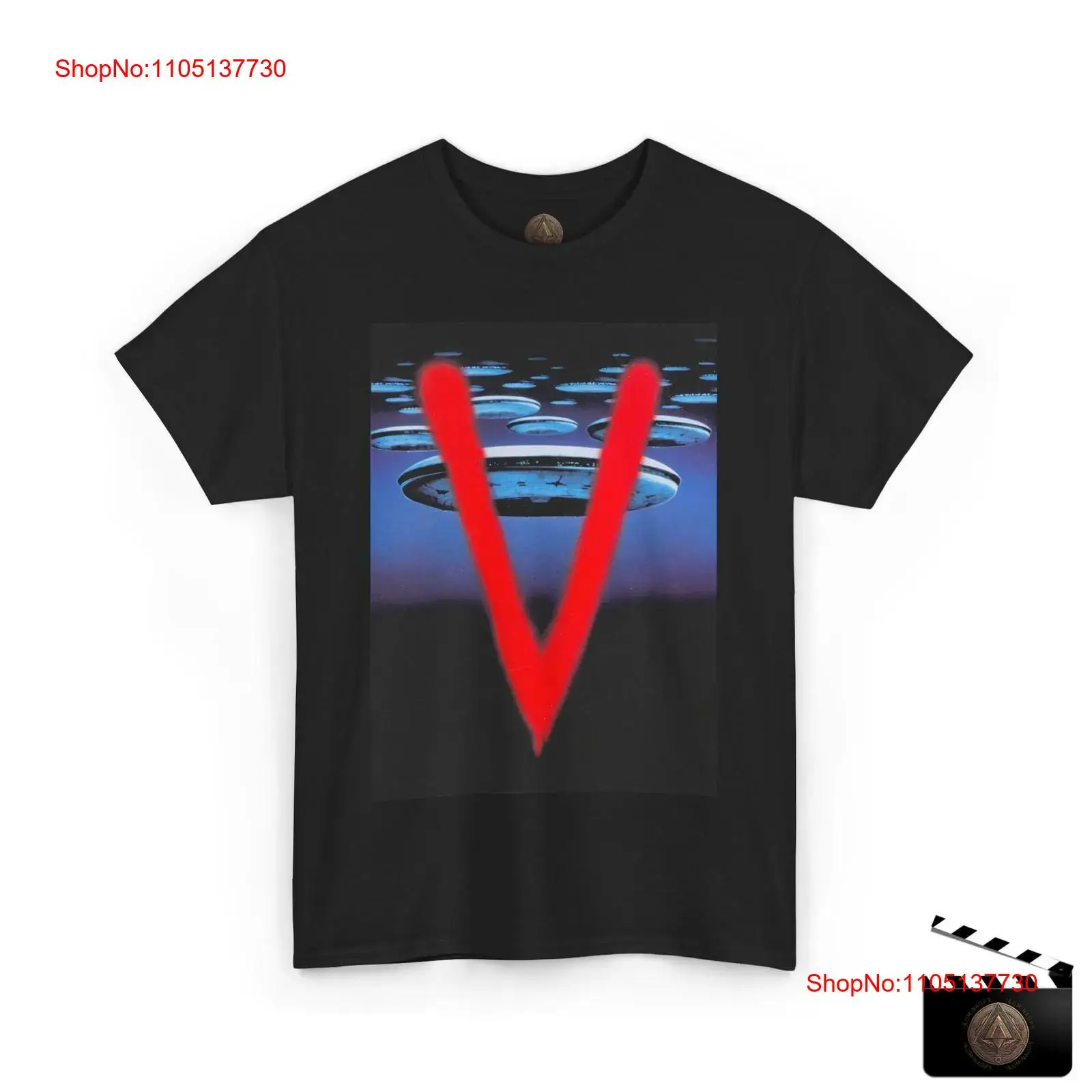 Vintage Collectible Show - Camiseta V UFO para visitantes Retro,