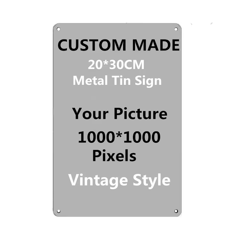 Vintage Collectible Plates - Letrero Metálico Personalizado de 20x30cm, Carga