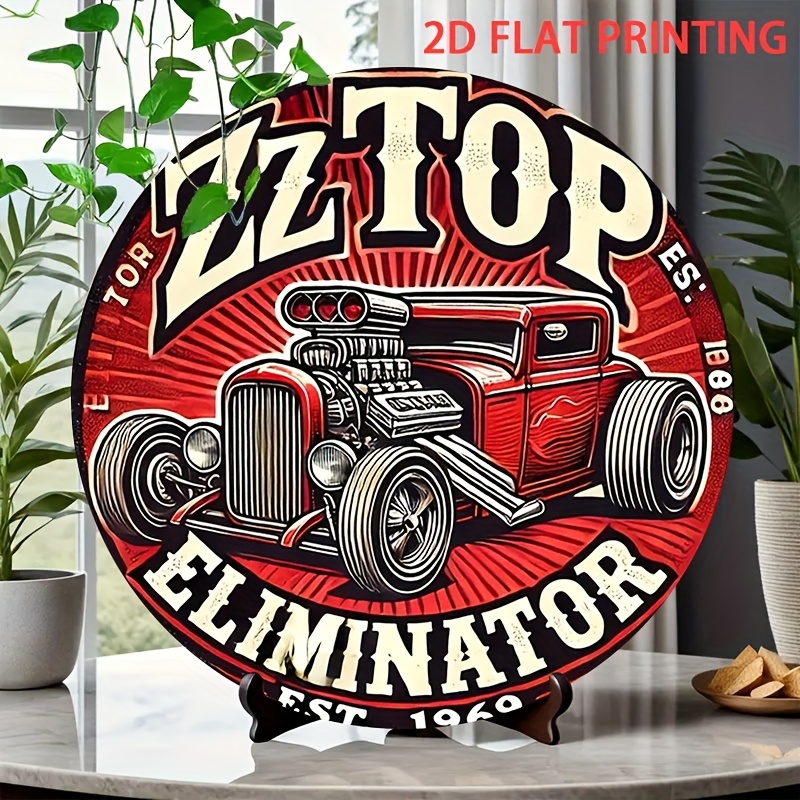 Vintage Collectible Plates - 2D plano, 1 pieza ZZ Top