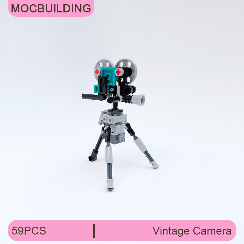 Collectible Vintage Cameras - Bloques de Construcción MOC, Modelo de
