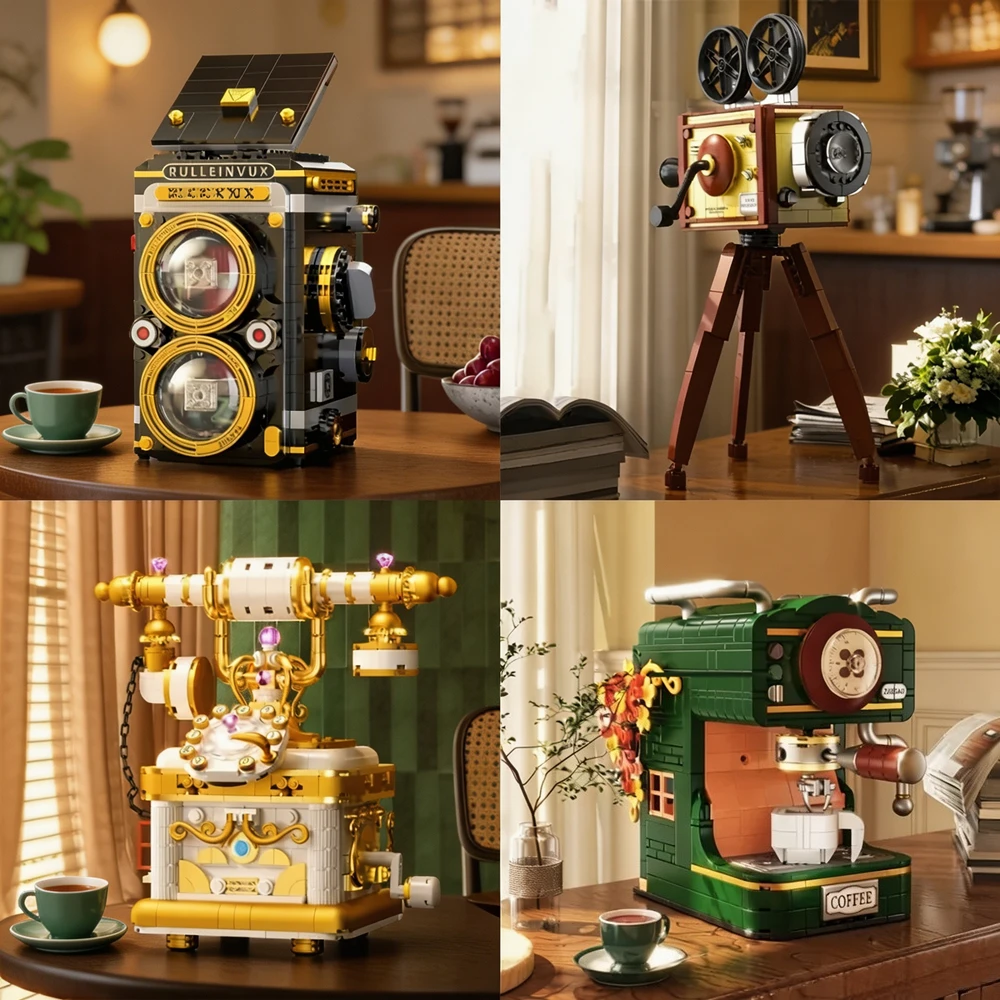 Collectible Vintage Cameras - Cafetera Retro Vintage con Forma de