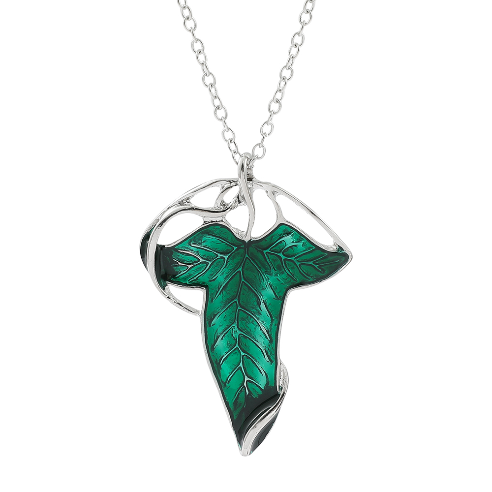 Vintage Jewelry Collection - Collar con Colgante de Hoja Verde