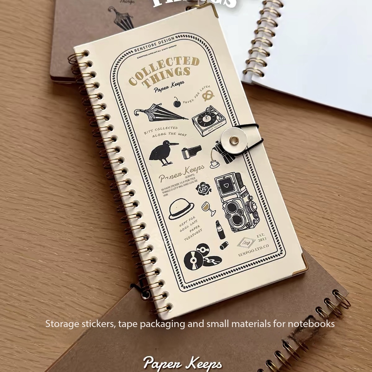 Vintage Collectible Magazines - Álbum de Almacenamiento de Cintas Washi