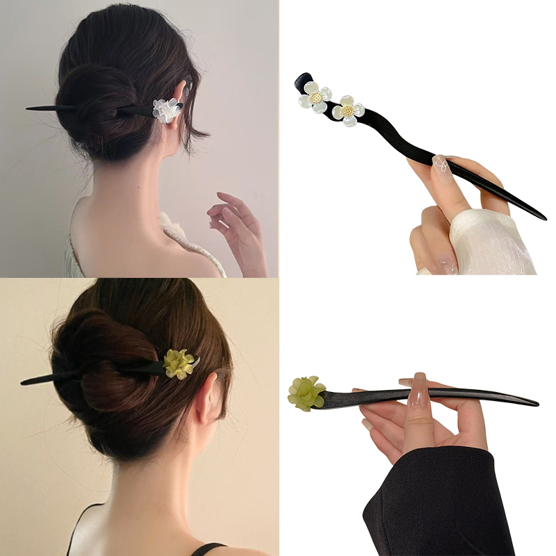 Vintage Jewelry Collection - Palillos para el cabello de flores