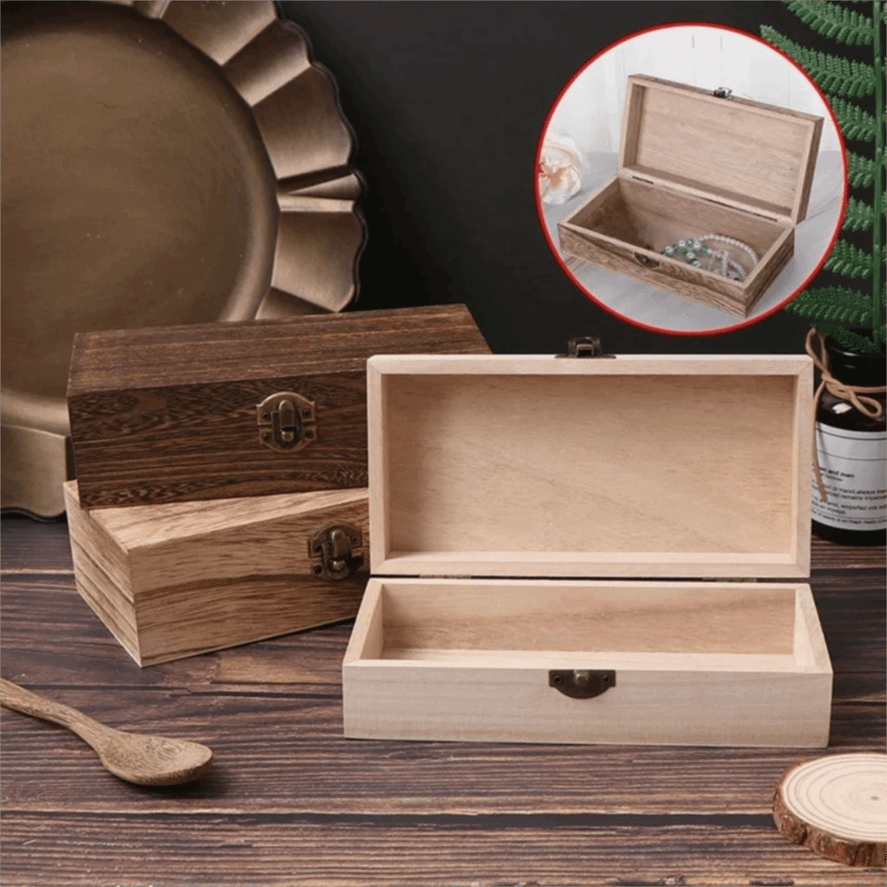 Vintage Collectible Show - Cajas de Regalo de Madera Multiusos,