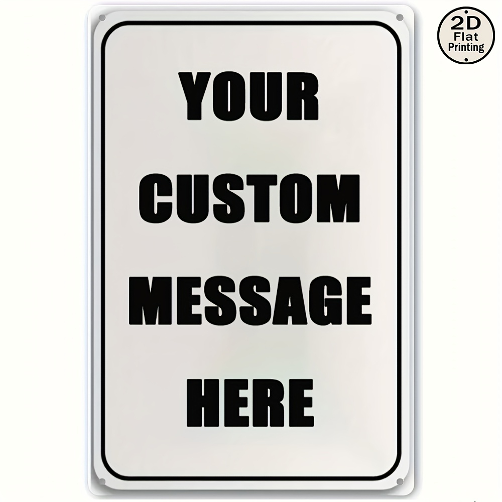 Vintage Collectible Plates - Letrero Metálico Personalizado con Tu Propio
