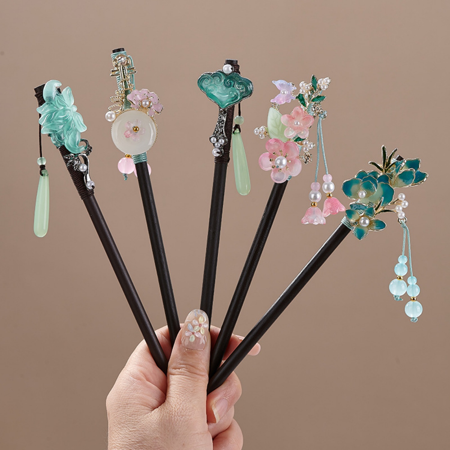 Pasador de pelo vintage con fl - Vintage Jewelry Collection reseña y precio