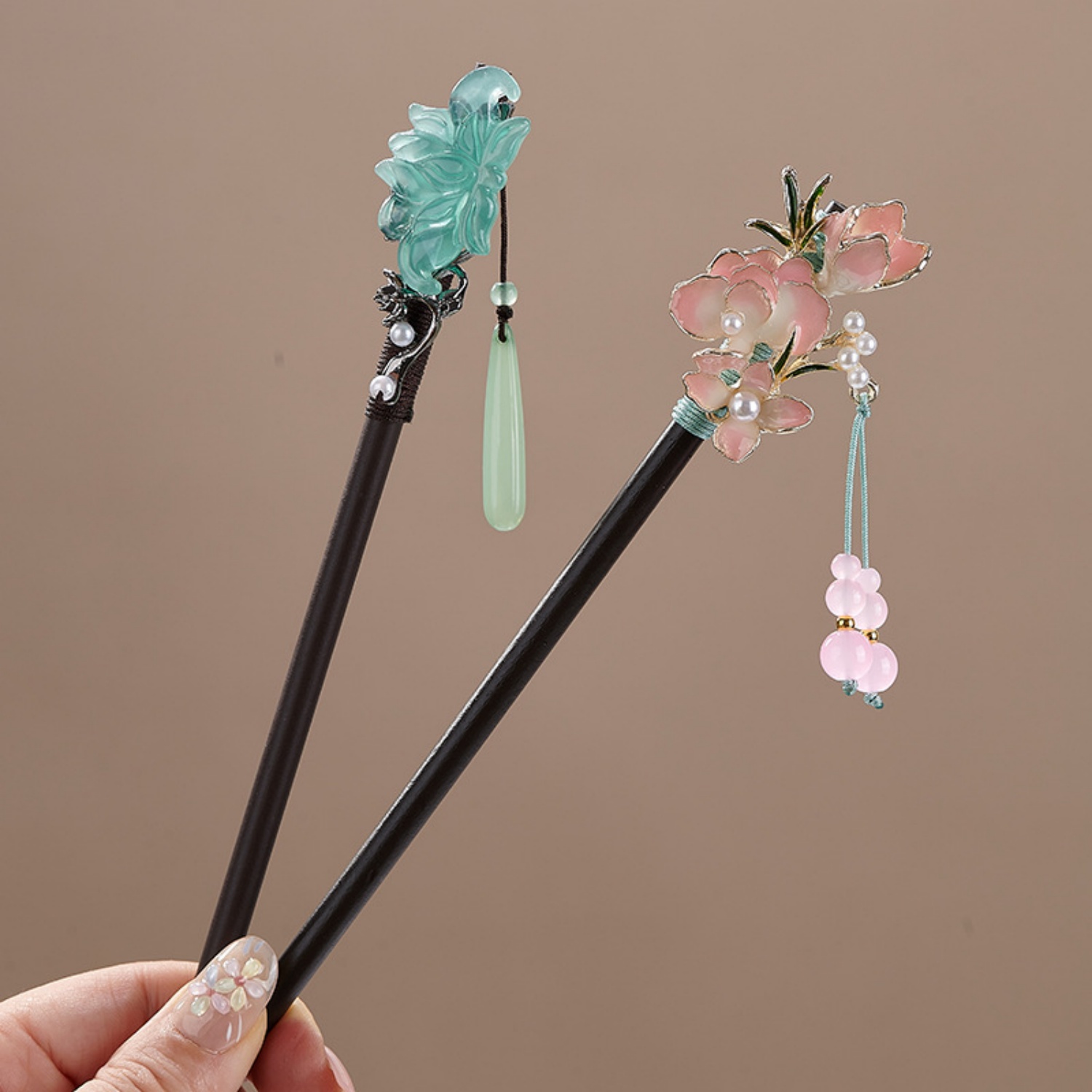 Pasador de pelo vintage con fl - Vintage Jewelry Collection reseña y precio
