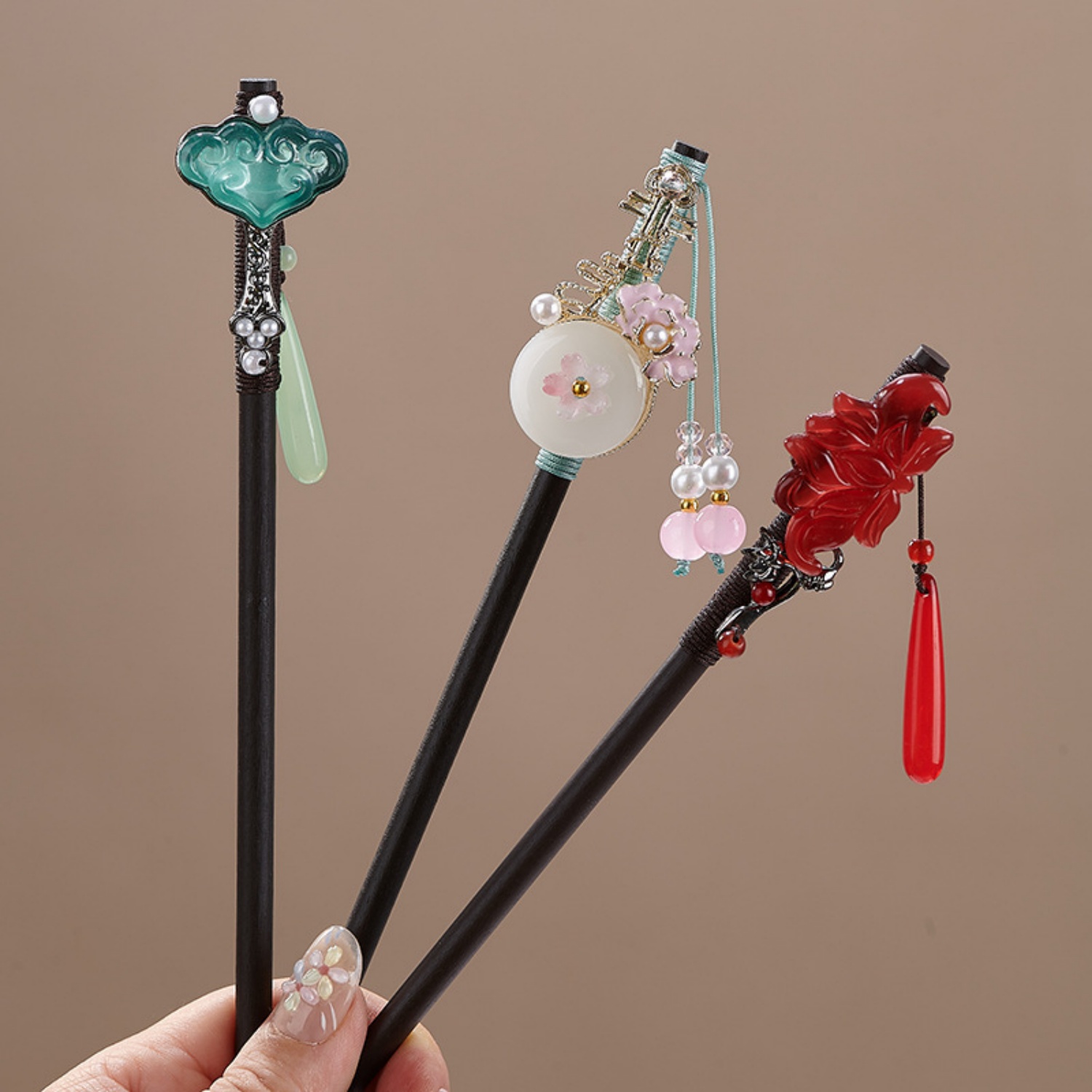 Pasador de pelo vintage con fl - Vintage Jewelry Collection reseña y precio