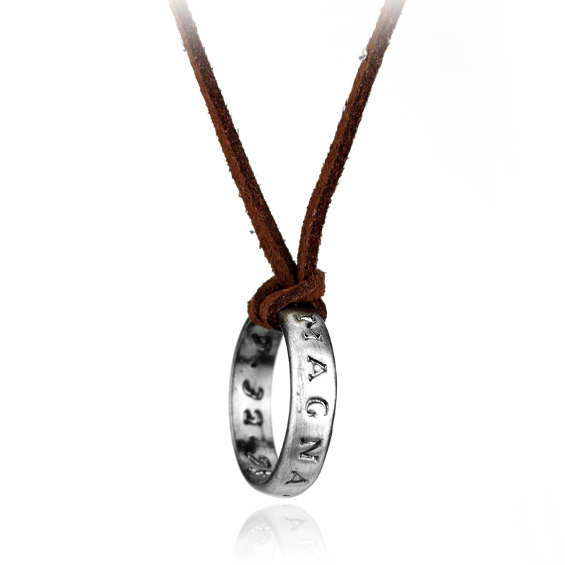 Collar de cadena de cuero con  - Vintage Jewelry Collection reseña y precio