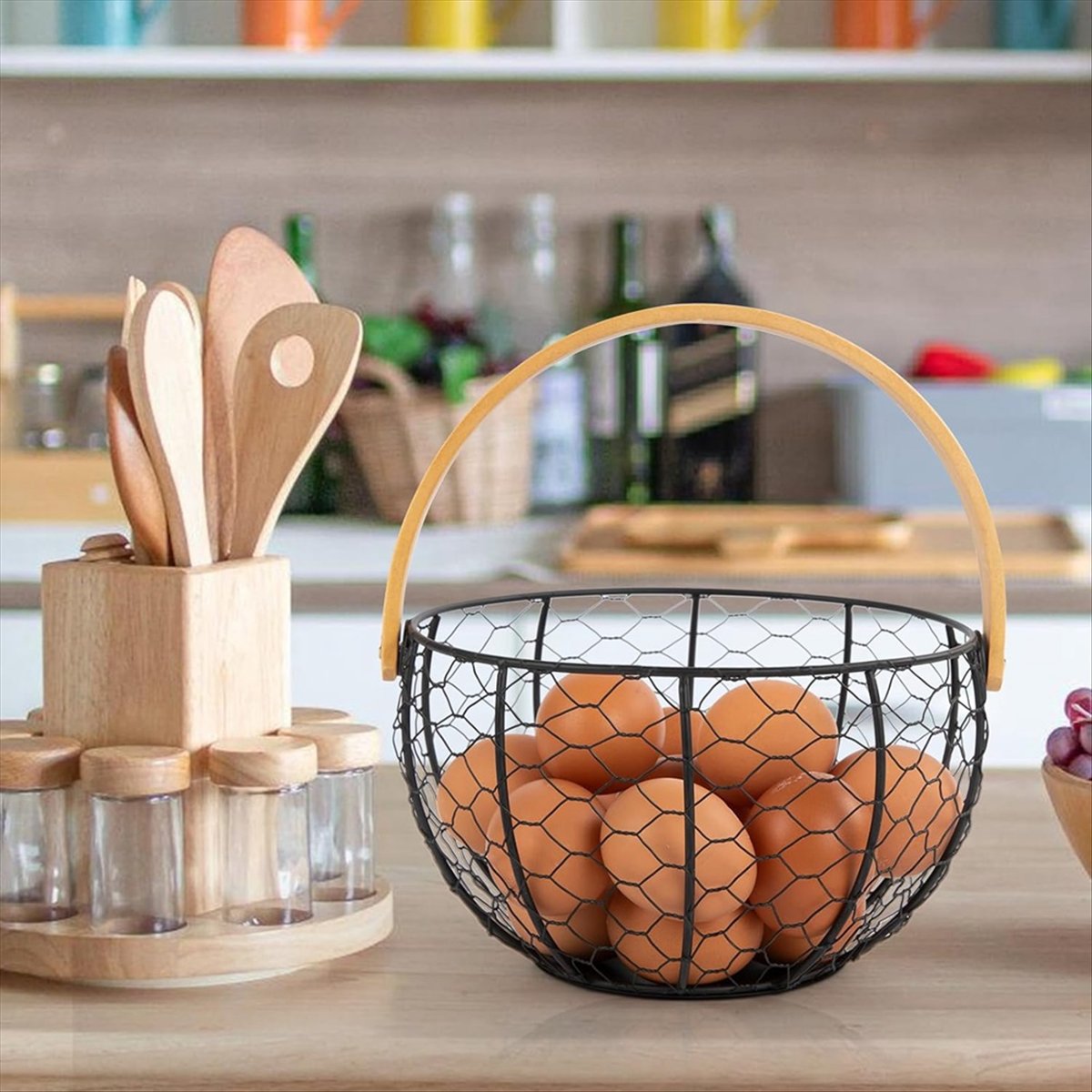 Cesta de alambre para huevos e - Collectible Vintage Tools reseña y precio