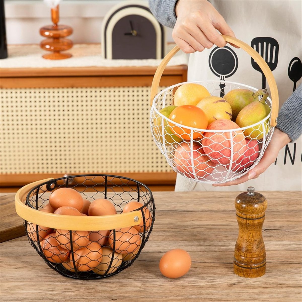 Cesta de alambre para huevos e - Collectible Vintage Tools reseña y precio