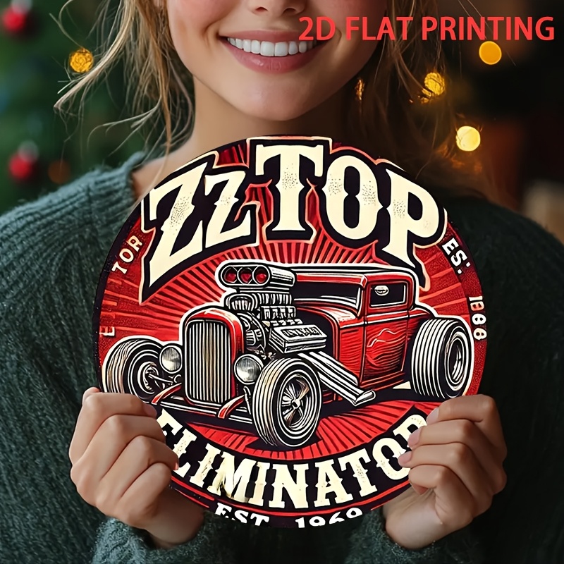 2D plano, 1 pieza ZZ Top Elimi - Vintage Collectible Plates reseña y precio