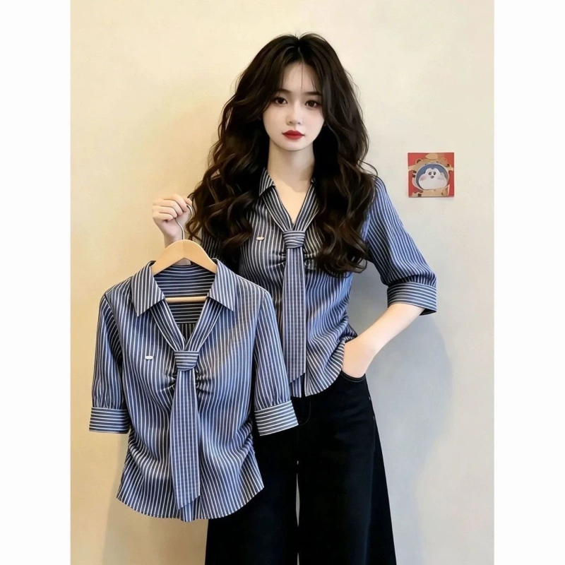 Blusa Elegante de Manga Corta  - Vintage Collectible Buttons reseña y precio