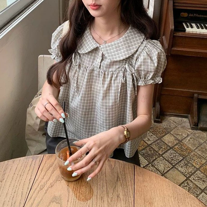 Blusa de Mujer Estilo Preppy C - Vintage Collectible Buttons reseña y precio