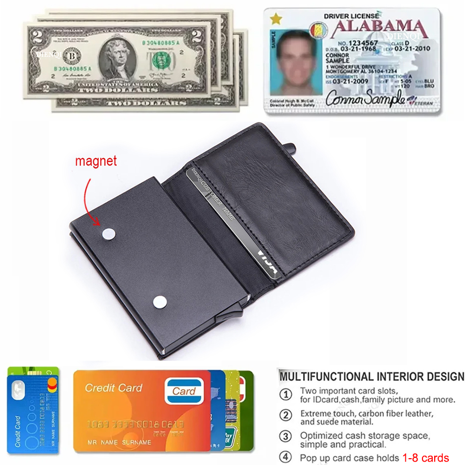 Cartera con Bloqueo RFID, Tarj - Vintage Collectible Cards reseña y precio