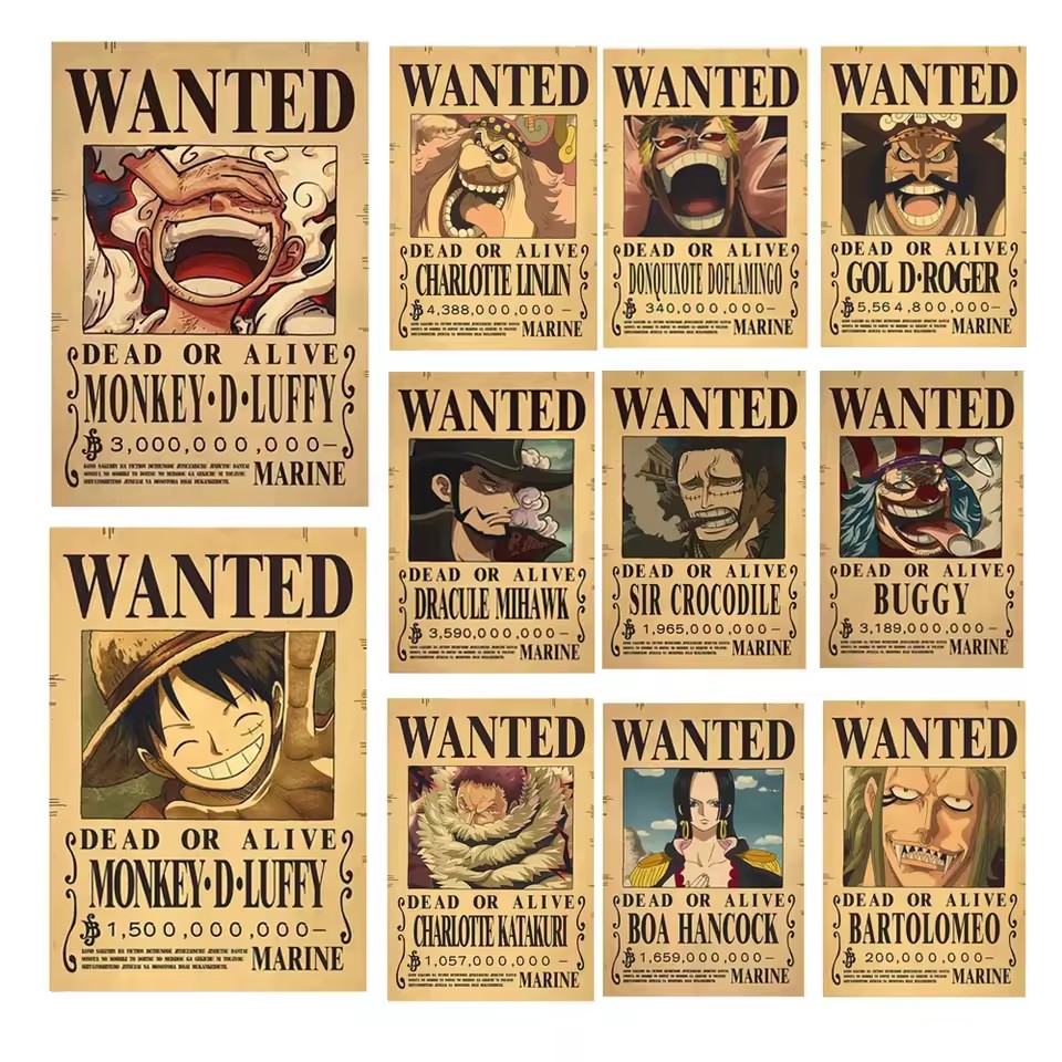 Pósteres de Anime One Piece de - Vintage Collectibles Toys reseña y precio