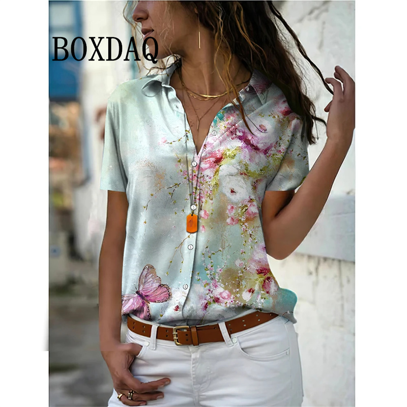 Camisa de verano para mujer, b - Vintage Collectible Buttons reseña y precio