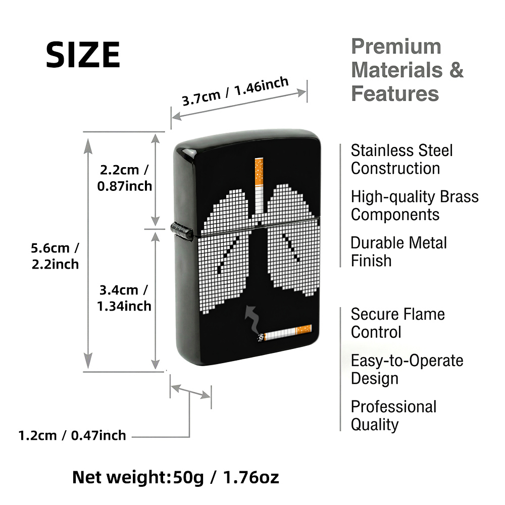 Encendedor Flip Top con Diseño - Vintage Collectible Lighters reseña y precio