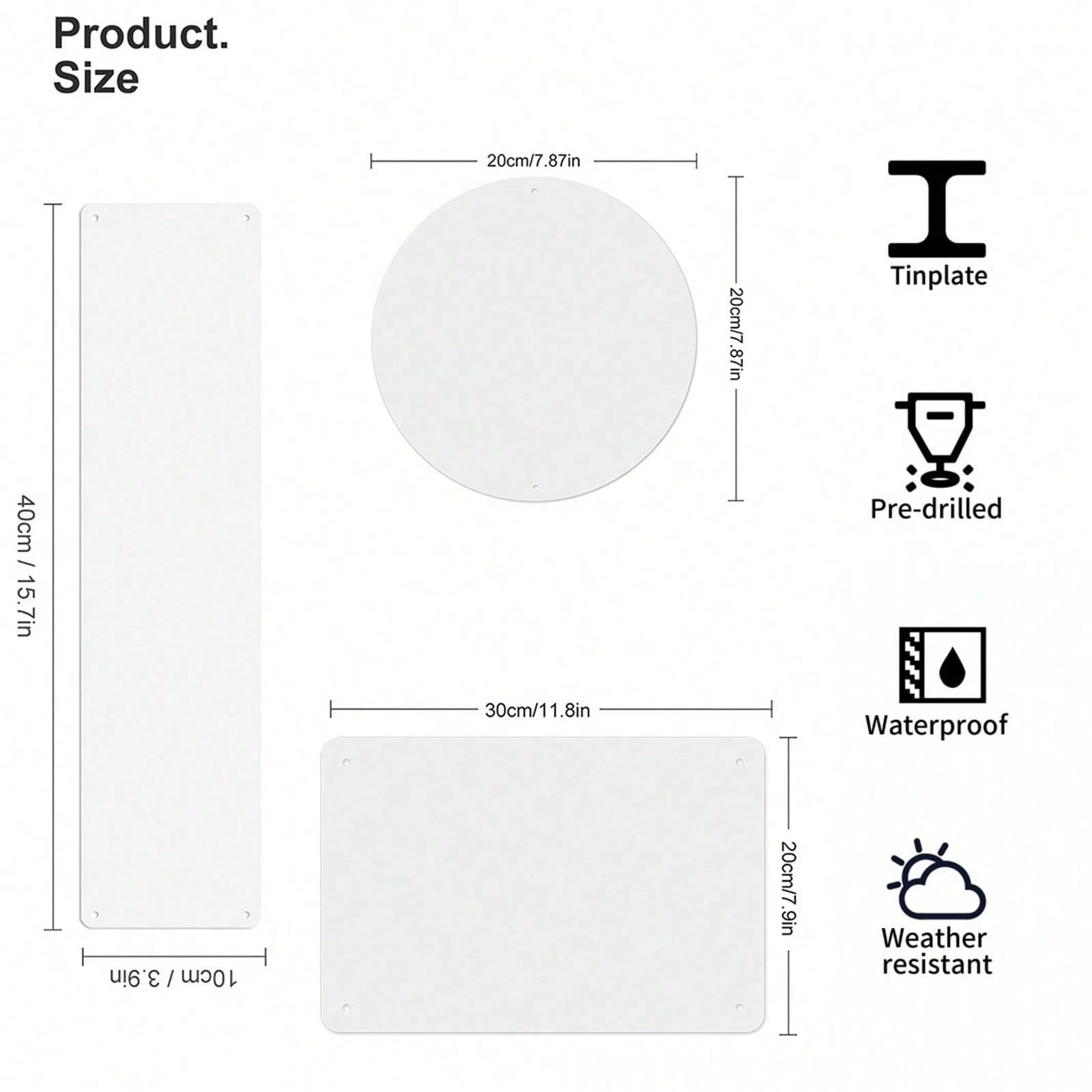 Letrero de metal 2D plano con  - Vintage Collectible Plates reseña y precio